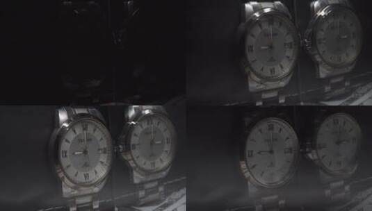 竖起来的手表被光影扫过高级感高清在线视频素材下载