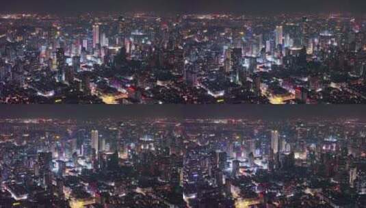城市风景航拍，世界级的夜景净收眼底高清在线视频素材下载
