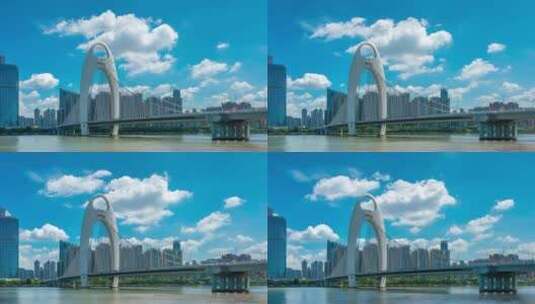 【正版素材】广州猎德大桥高清在线视频素材下载