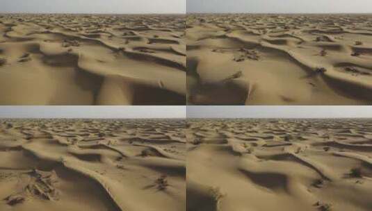 航拍新疆塔克拉玛干沙漠高清在线视频素材下载