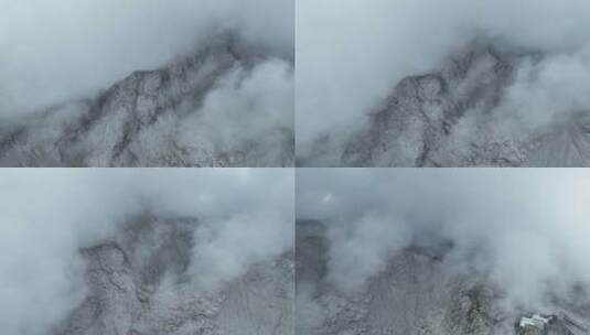 云雾中的玉龙雪山高清在线视频素材下载