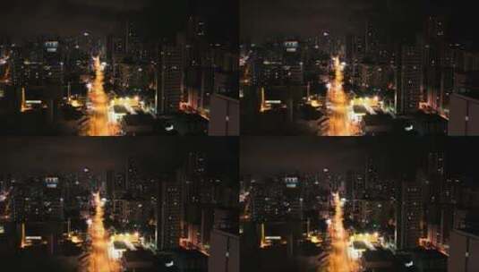 城市的夜景高清在线视频素材下载