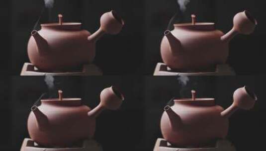 【正版素材】潮州砂铫煮水泡茶高清在线视频素材下载