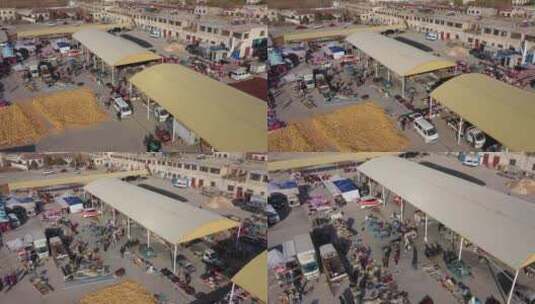 乡镇农贸市场高清在线视频素材下载