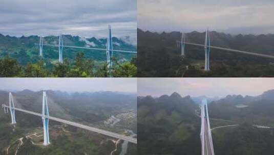【合集】贵州黔南平塘特大桥高清在线视频素材下载