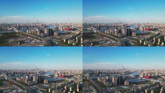 上海市世博园城市环境高清在线视频素材下载
