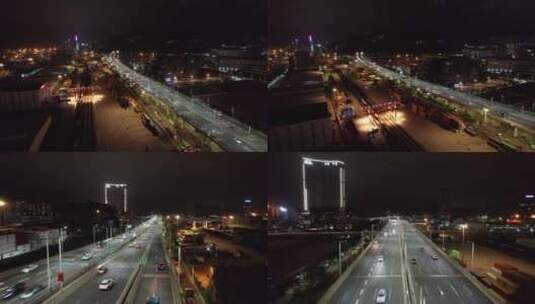 盐田惠深沿海高速高架桥高清在线视频素材下载