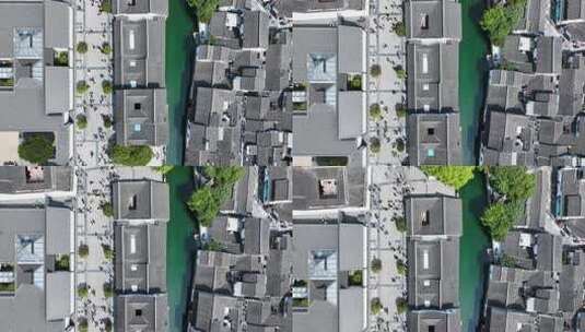 苏州老城区相城居民房屋建筑俯瞰航拍高清在线视频素材下载