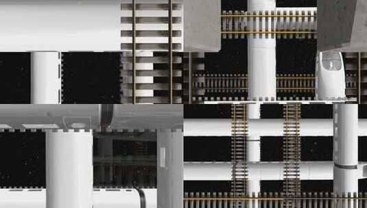 铁路铁轨穿梭高清在线视频素材下载