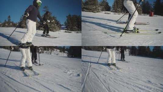 自由式滑雪高清在线视频素材下载