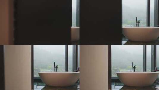 卫生间浴缸高清在线视频素材下载
