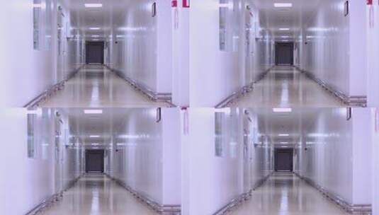 医院空旷的走廊高清在线视频素材下载