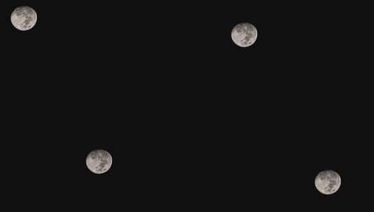 月亮延时实拍镜头高清在线视频素材下载