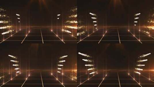 黑金网格粒子发射视频高清在线视频素材下载