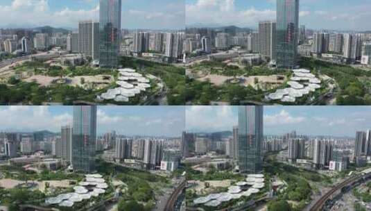 城市建筑都市城中村大楼高楼航拍高清在线视频素材下载