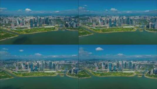 4K深圳前海航拍城市宣传片素材高清在线视频素材下载