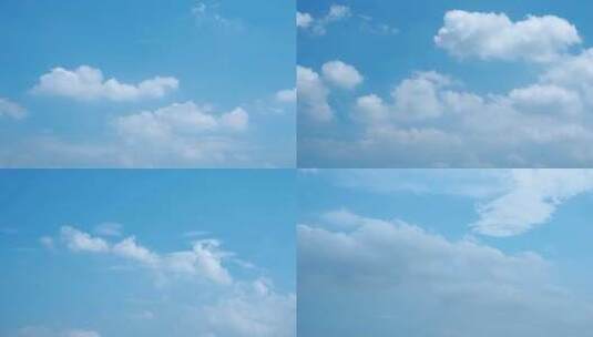 2分钟小清新云朵延时天空唯美蓝天白云飘飘高清在线视频素材下载
