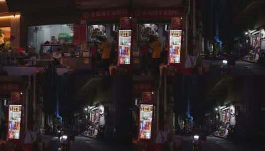 深圳城市街头街道街区城中村高清在线视频素材下载
