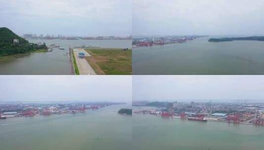 北部湾港 防城港区码头高清在线视频素材下载