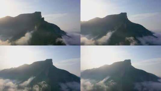 4K长江三峡白帝城夔门三峡之巅云雾环绕高清在线视频素材下载