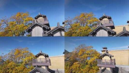 古建筑 古城 故宫 中国风建筑 明清风格建筑高清在线视频素材下载