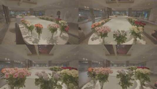 云南昆明鲜花质量样品鲜花展示高清在线视频素材下载