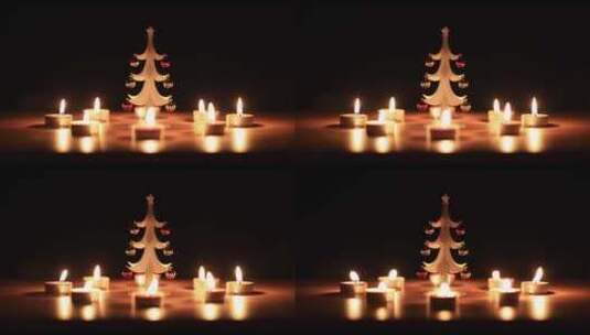 蜡烛圣诞节高清在线视频素材下载