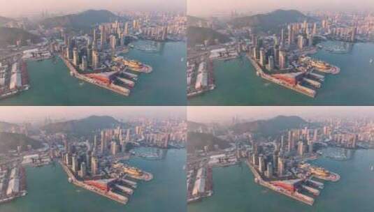 4K航拍深圳蛇口邮轮码头8高清在线视频素材下载