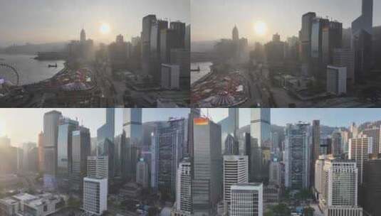 香港汇丰总行大厦高清在线视频素材下载