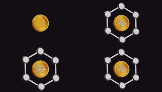去中心化金融3D动画指网络系统|阿尔法频高清在线视频素材下载