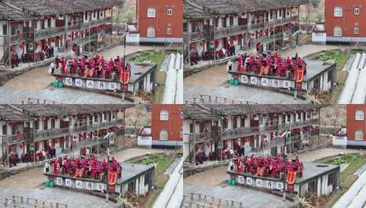 乡村百姓大舞台文艺表演高清在线视频素材下载