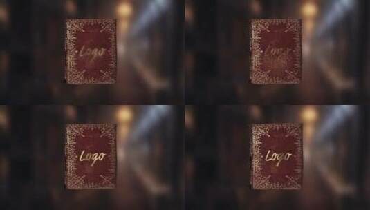 简短电影感旧书标志LOGO展示AE模板高清AE视频素材下载