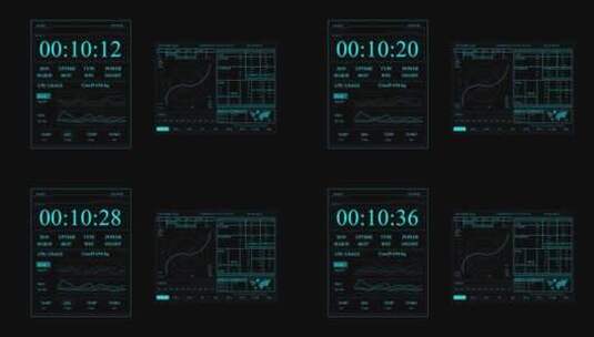 高科技科HUD动画元素高清AE视频素材下载