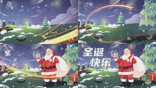 圣诞节04高清AE视频素材下载