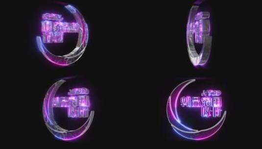E3d夜店酒吧音乐酒馆旋转logo高清AE视频素材下载