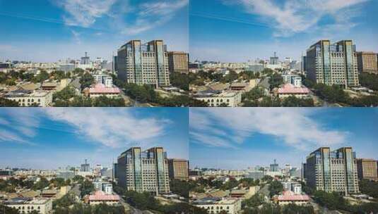 中国农业银行总部大楼高清在线视频素材下载