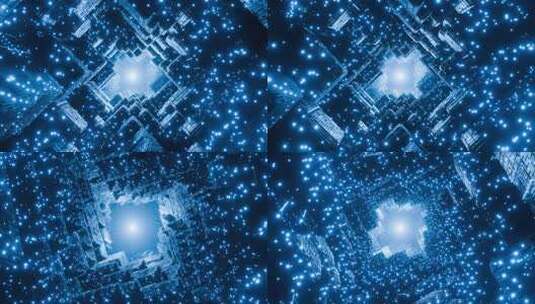 科技感粒子背景素材高清在线视频素材下载