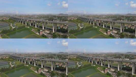南沙大桥 广州 珠三角 桥梁 交通 大湾区高清在线视频素材下载