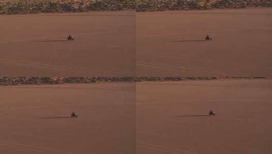 在沙漠骑摩托的男人高清在线视频素材下载