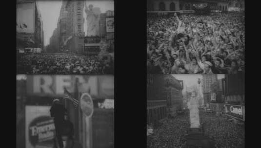 庆祝二战日本投降的历史影片高清在线视频素材下载