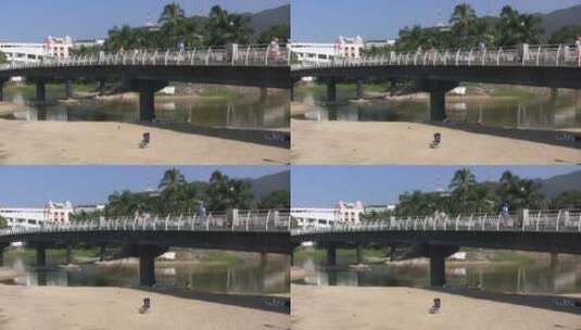 墨西哥人行桥的特写镜头高清在线视频素材下载