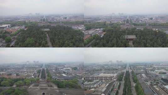 古建筑前传统仪式活动场景高清在线视频素材下载