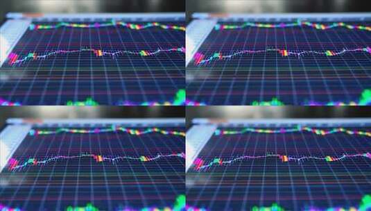 金融经济数据图表画面高清在线视频素材下载