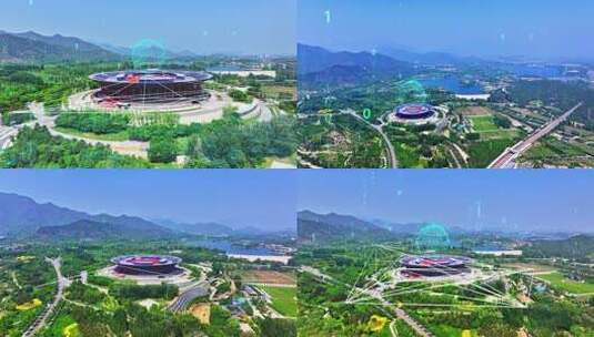 北京雁西湖国际会展中心高清在线视频素材下载