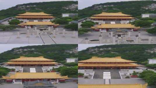 广西柳州文庙竖屏航拍高清在线视频素材下载
