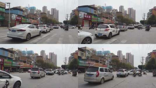 广西玉林市区街景09高清在线视频素材下载