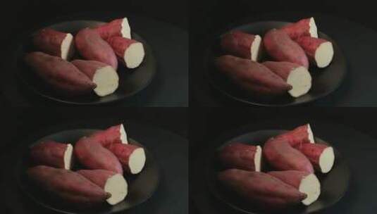 板栗红薯蜜薯高清在线视频素材下载