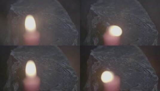 烛光下的玉石古代玉石LOG视频素材高清在线视频素材下载
