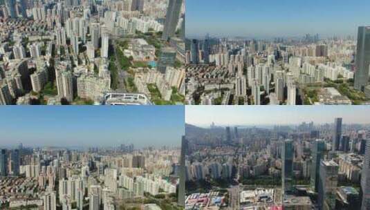 深圳大湾区前海湾大气城市景观素材航拍4K高清在线视频素材下载