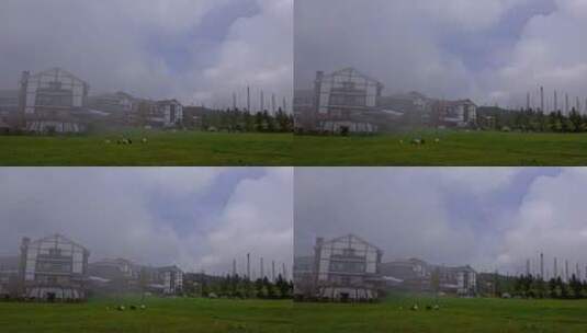 重庆武隆仙女山云上草原自然生态高清在线视频素材下载